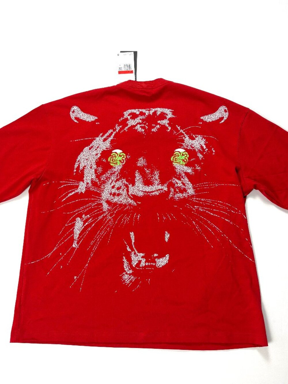 Nike Air Jordan Mens Oversized 23 Black Cat Shirt Red Sz L NWT New Streetwear